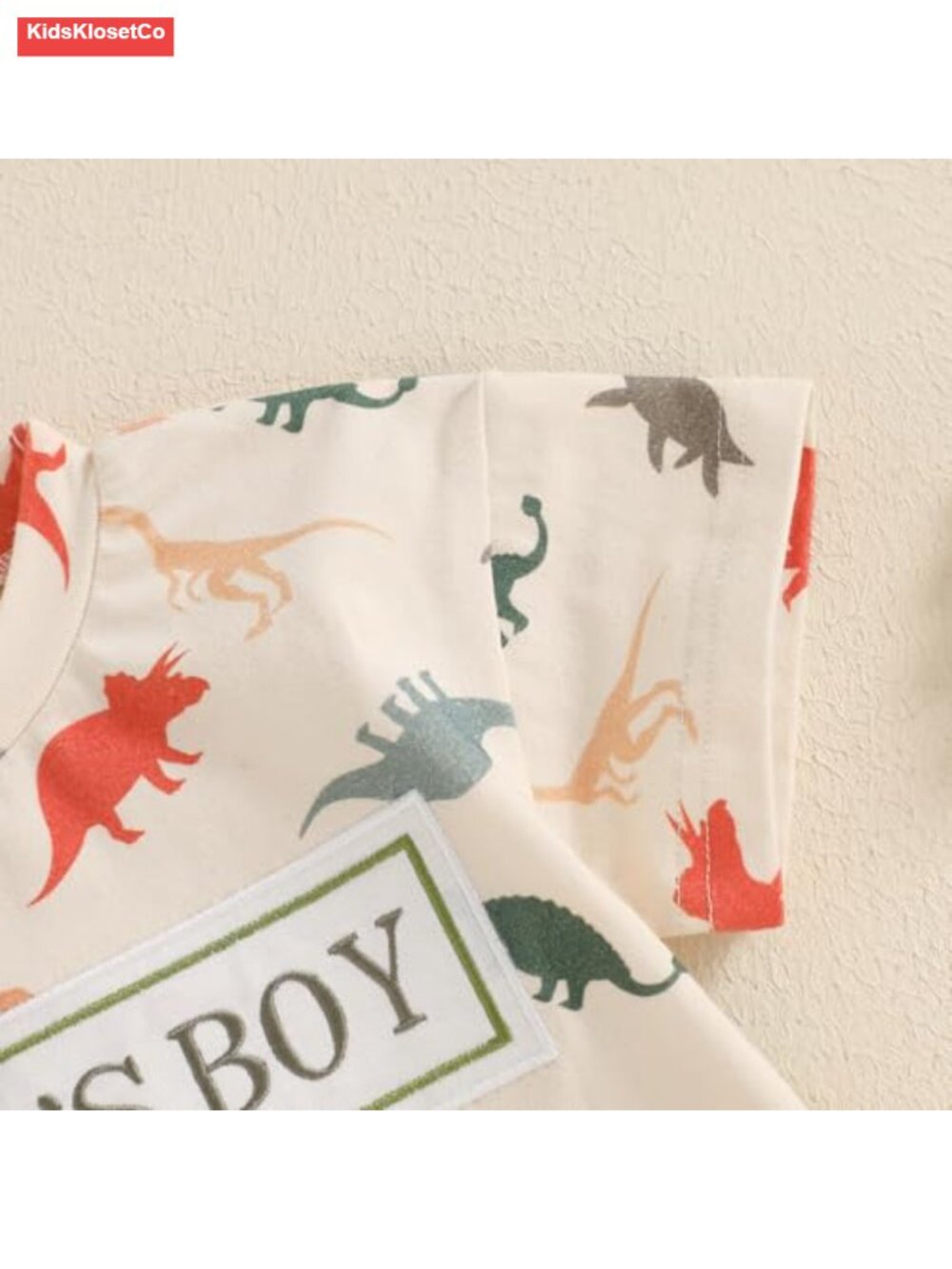 Funny Letter Embroidery Short Sleeve Romper Newborn Baby - Picture 5 of 6